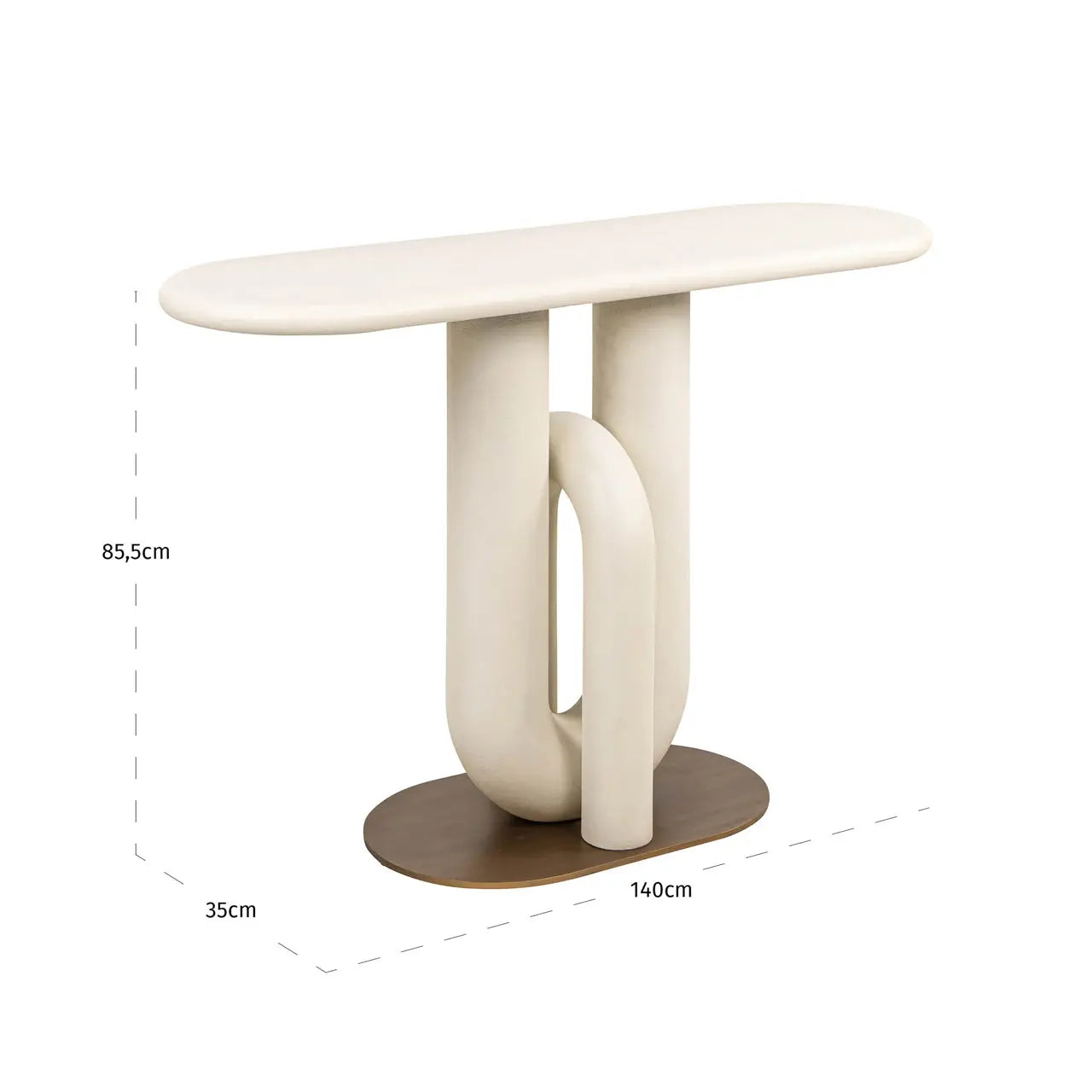 Richmond Interiors Winslow Console in White  Nicholas John Interiors