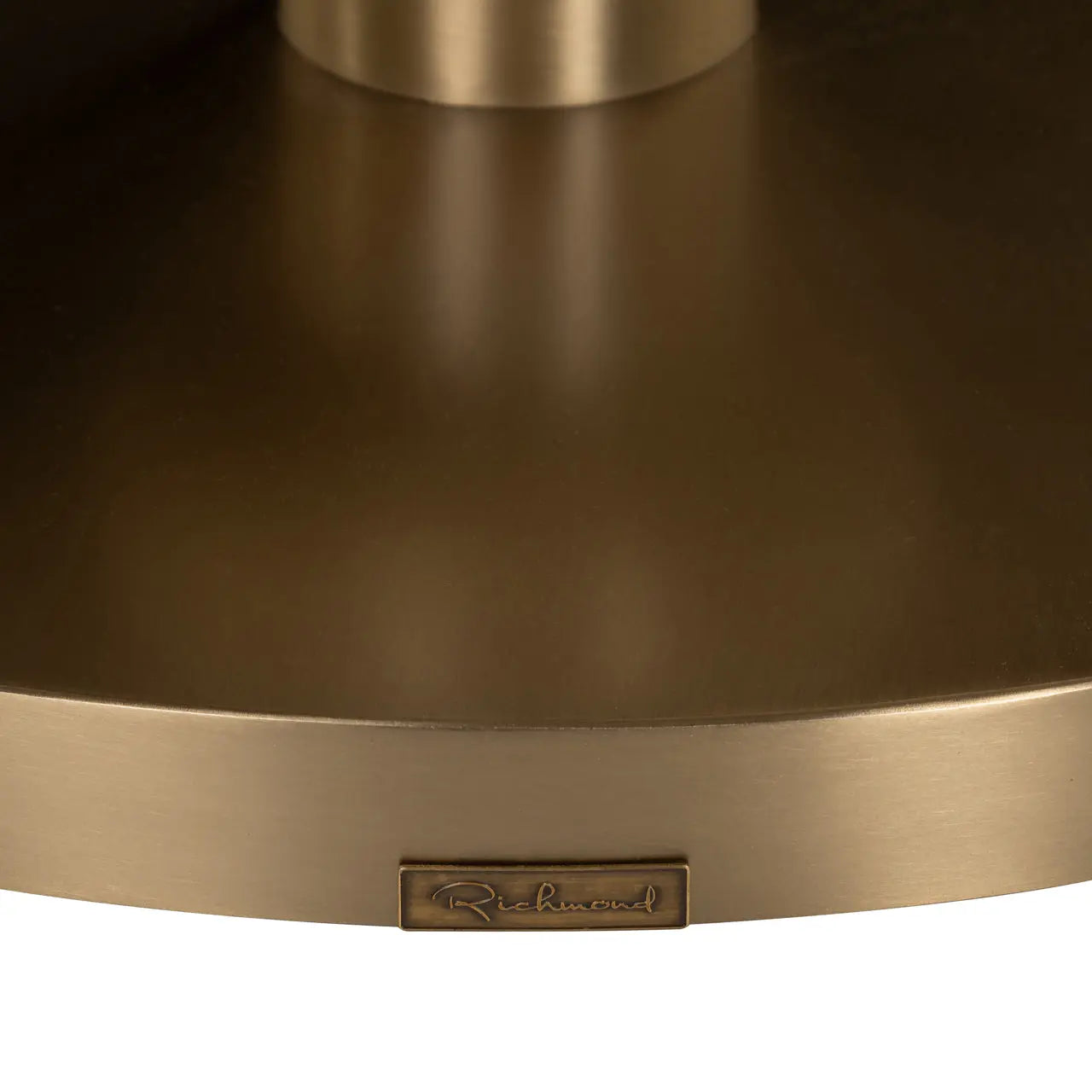 Richmond Interiors Witlox Bistro Table in Black and Gold 75cm  Nicholas John Interiors