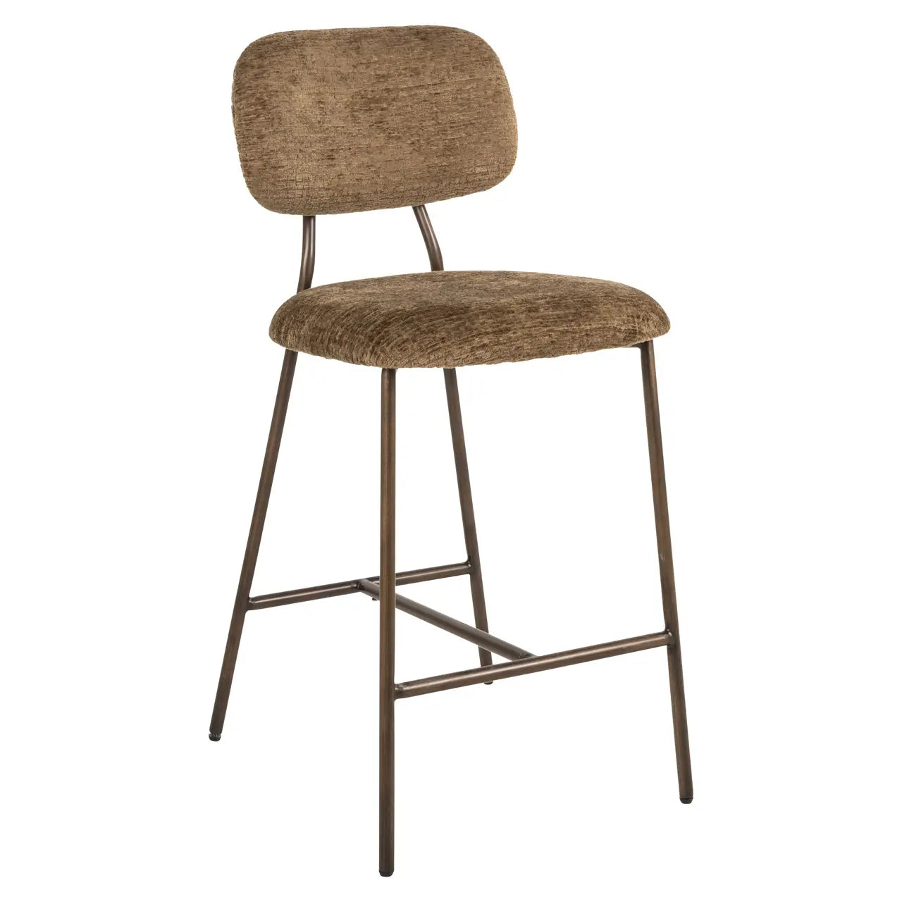 Richmond Interiors Xenia Counter Stool in Brandy Fusion (Set of 2)   Nicholas John Interiors