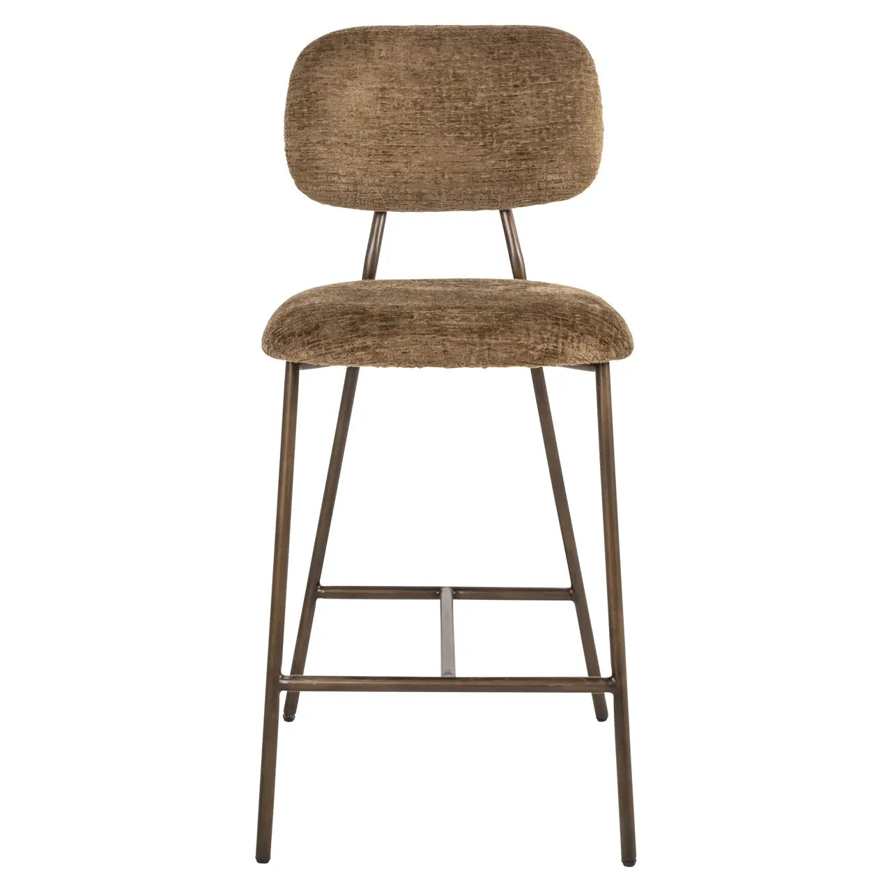 Richmond Interiors Xenia Counter Stool in Brandy Fusion (Set of 2)   Nicholas John Interiors