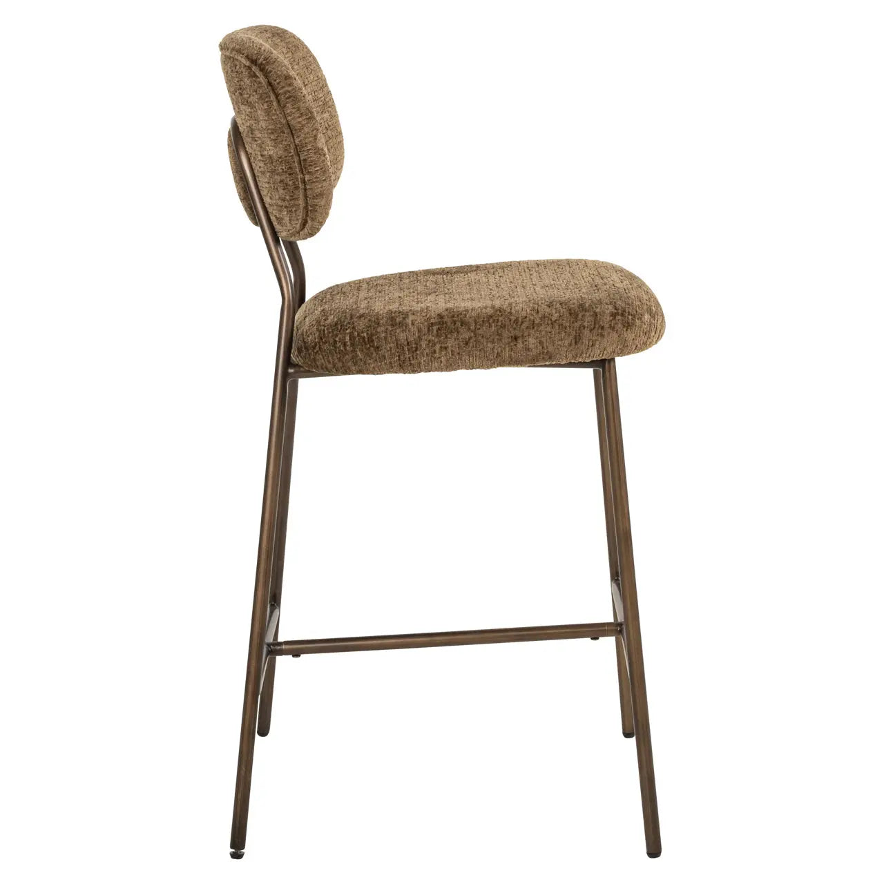 Richmond Interiors Xenia Counter Stool in Brandy Fusion (Set of 2)   Nicholas John Interiors