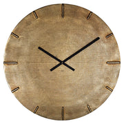 Richmond Interiors Zane Clock in Gold  Nicholas John Interiors