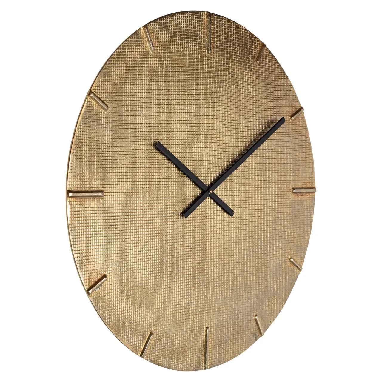 Richmond Interiors Zane Clock in Gold  Nicholas John Interiors
