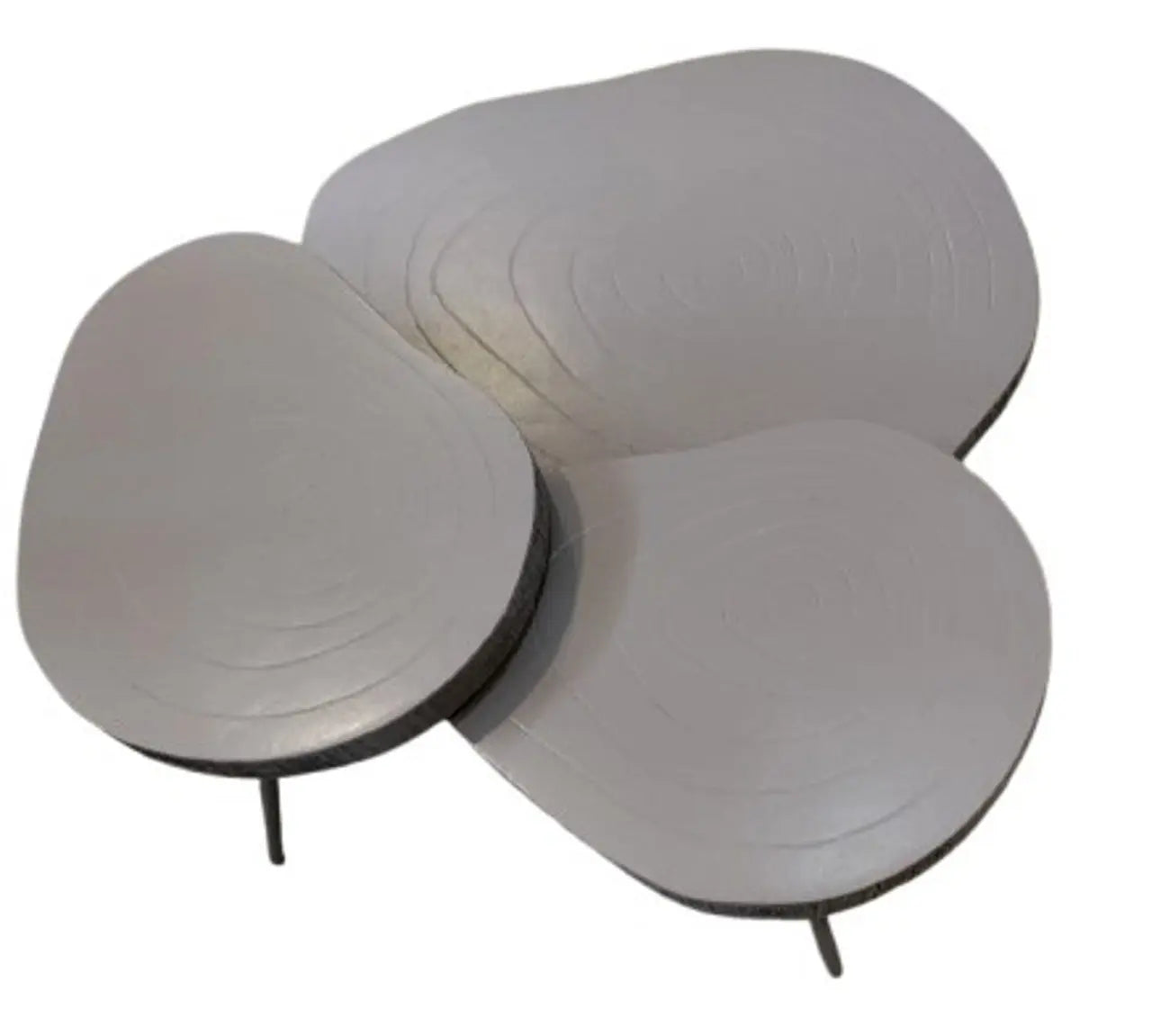 Richmond Interiors Zeus Clay Coffee Table (Set of 3)   Nicholas John Interiors