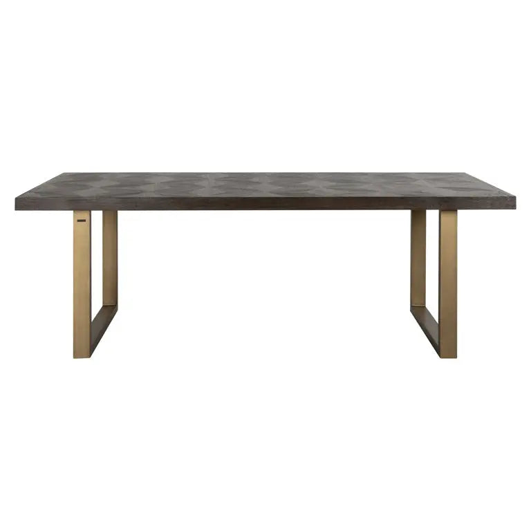 Richmond Interiors Luxor Diamond Dining Table in Brown  Nicholas John Interiors