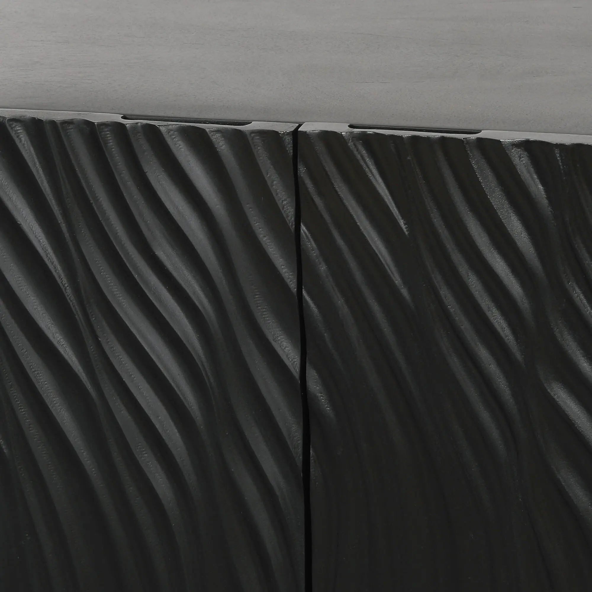 Ripples Black Painted Sideboard   Nicholas John Interiors