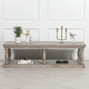 Rustic Column Coffee Table   Nicholas John Interiors