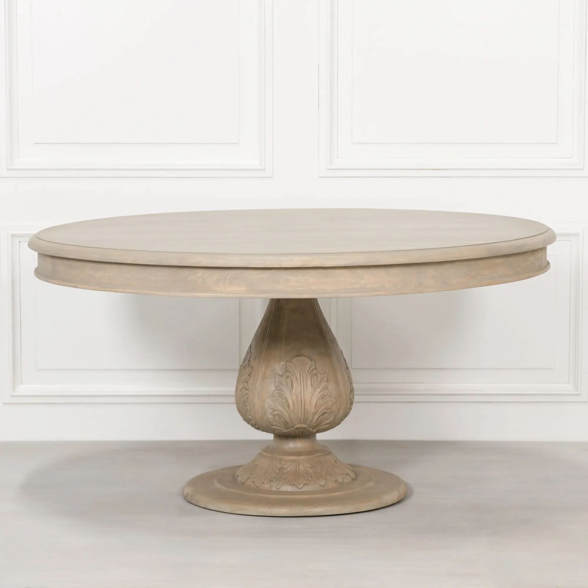 Round Table Images Rustic Light Wood 150cm Round Dining Table | Maison Repro – Nicholas ...