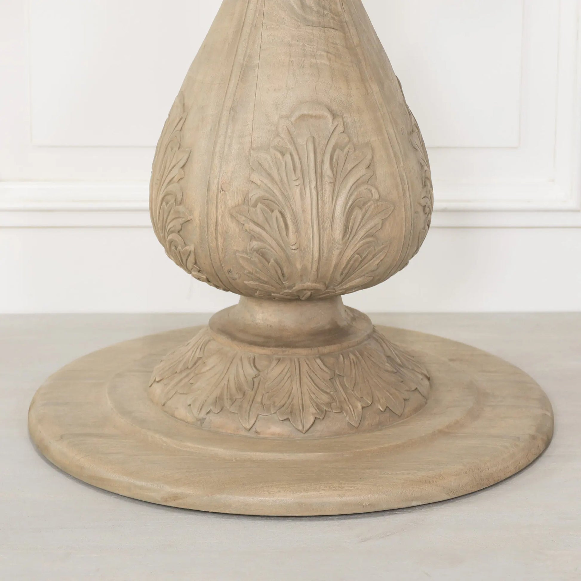 Rustic Light Wood 150cm Round Acorn Dining Table   Nicholas John Interiors