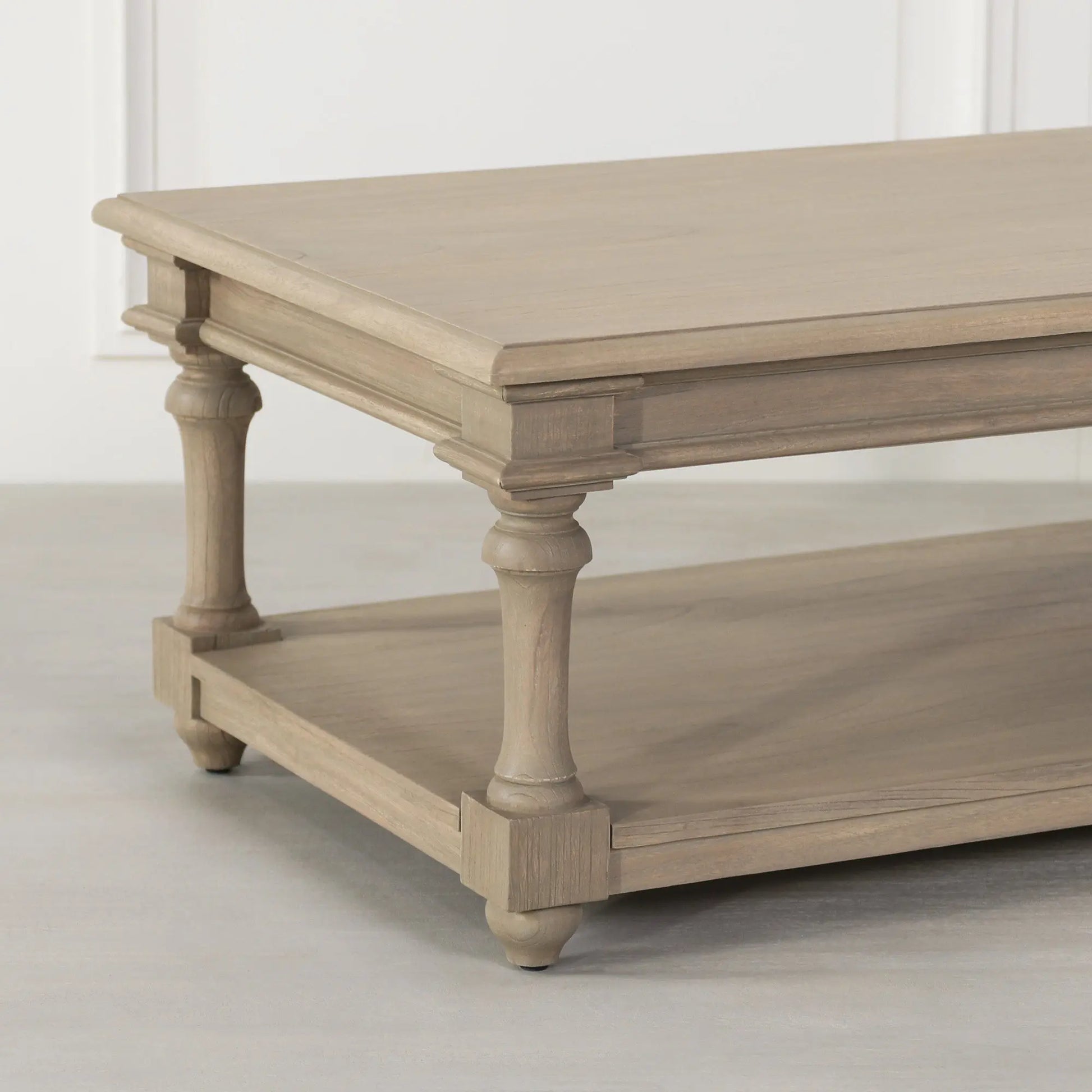 Rustic Wooden 170cm Coffee Table with Drawer   Nicholas John Interiors