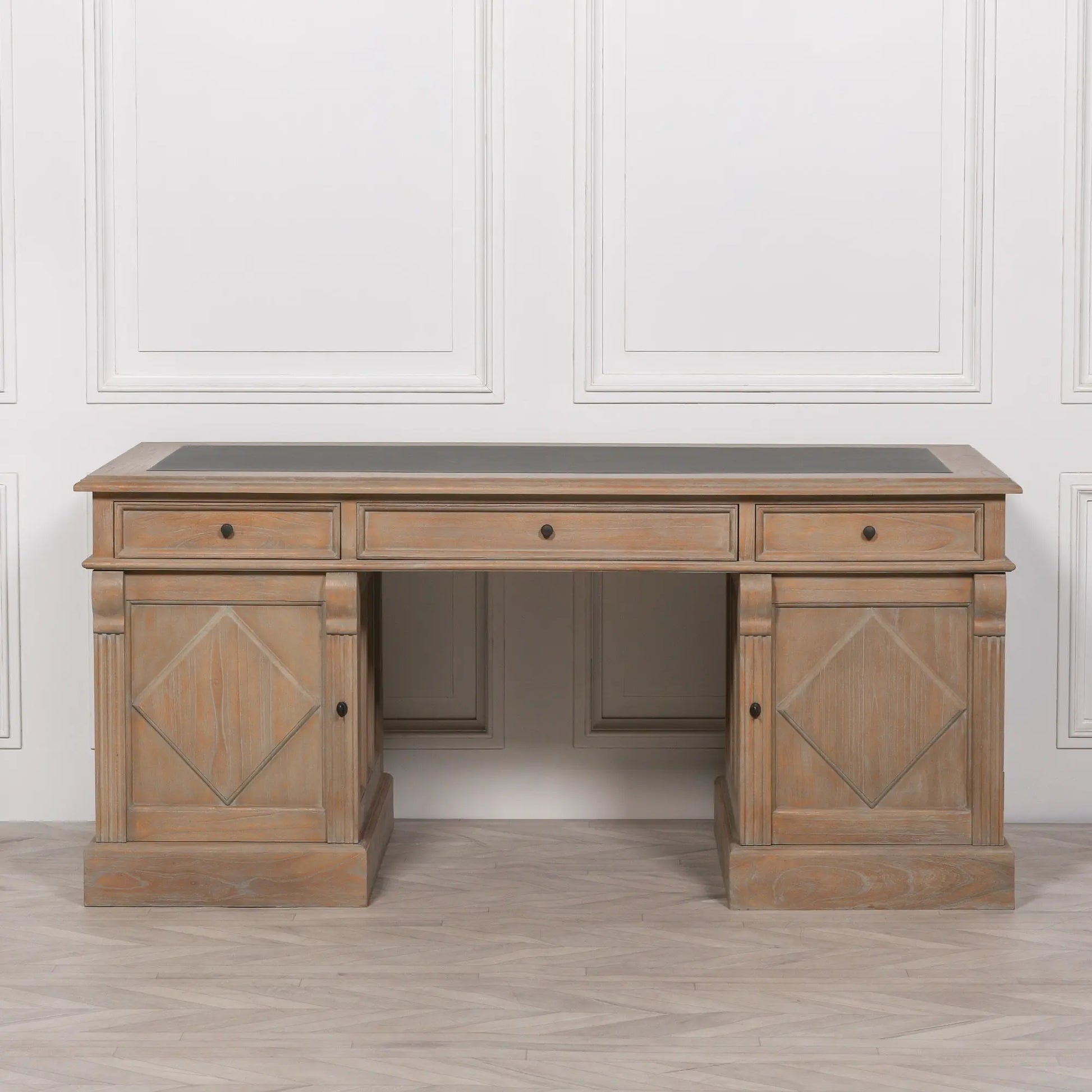 Rustic Wooden Desk   Nicholas John Interiors