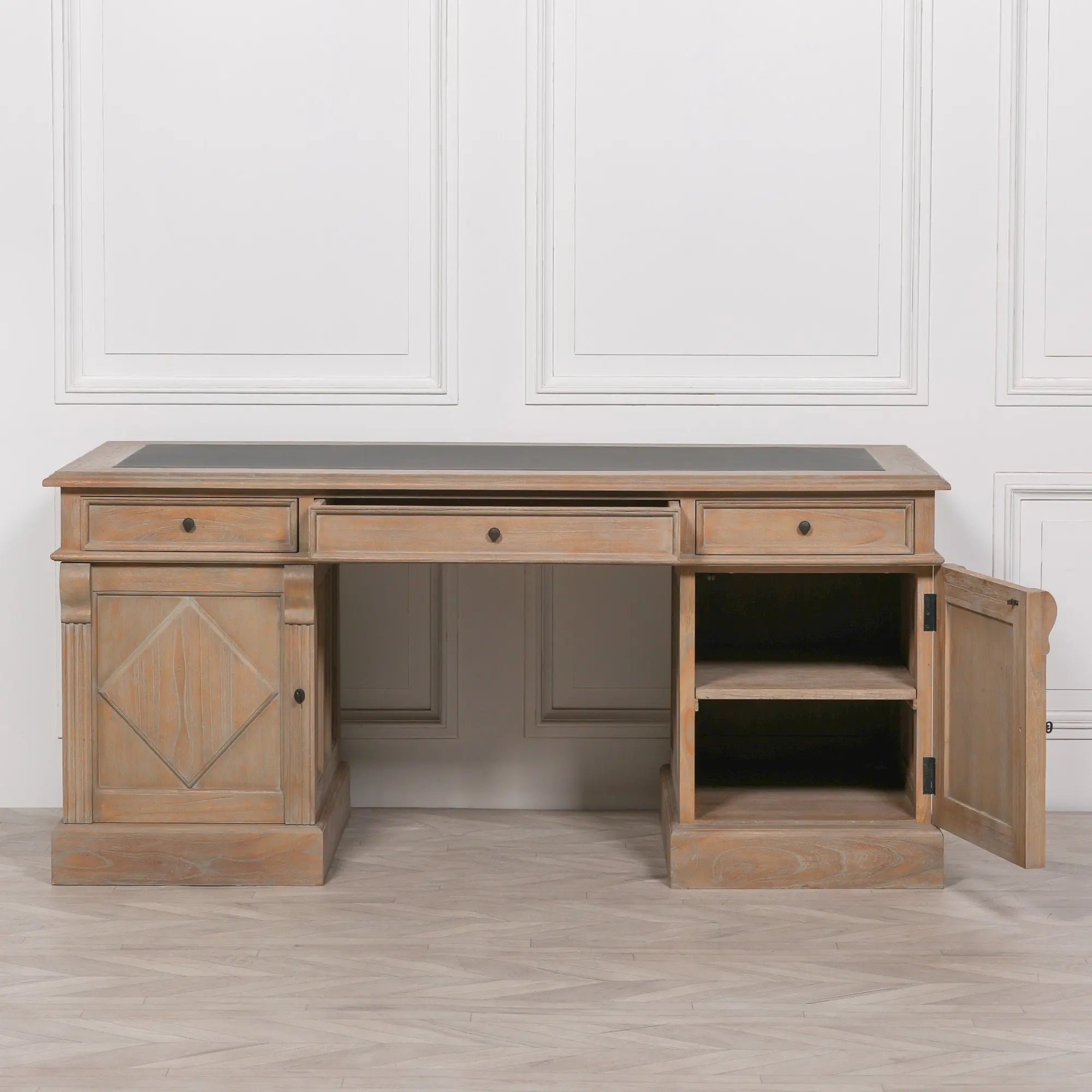 Rustic Wooden Desk   Nicholas John Interiors