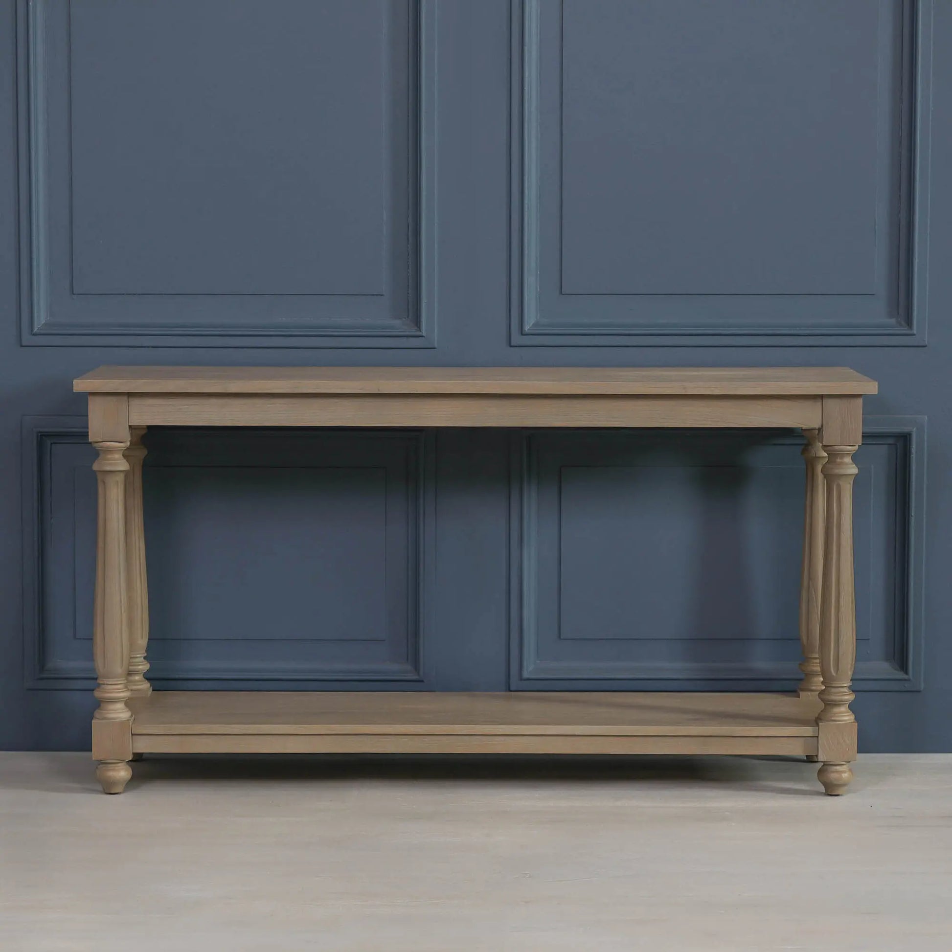 Rustic Wooden Farmhouse Console Table   Nicholas John Interiors