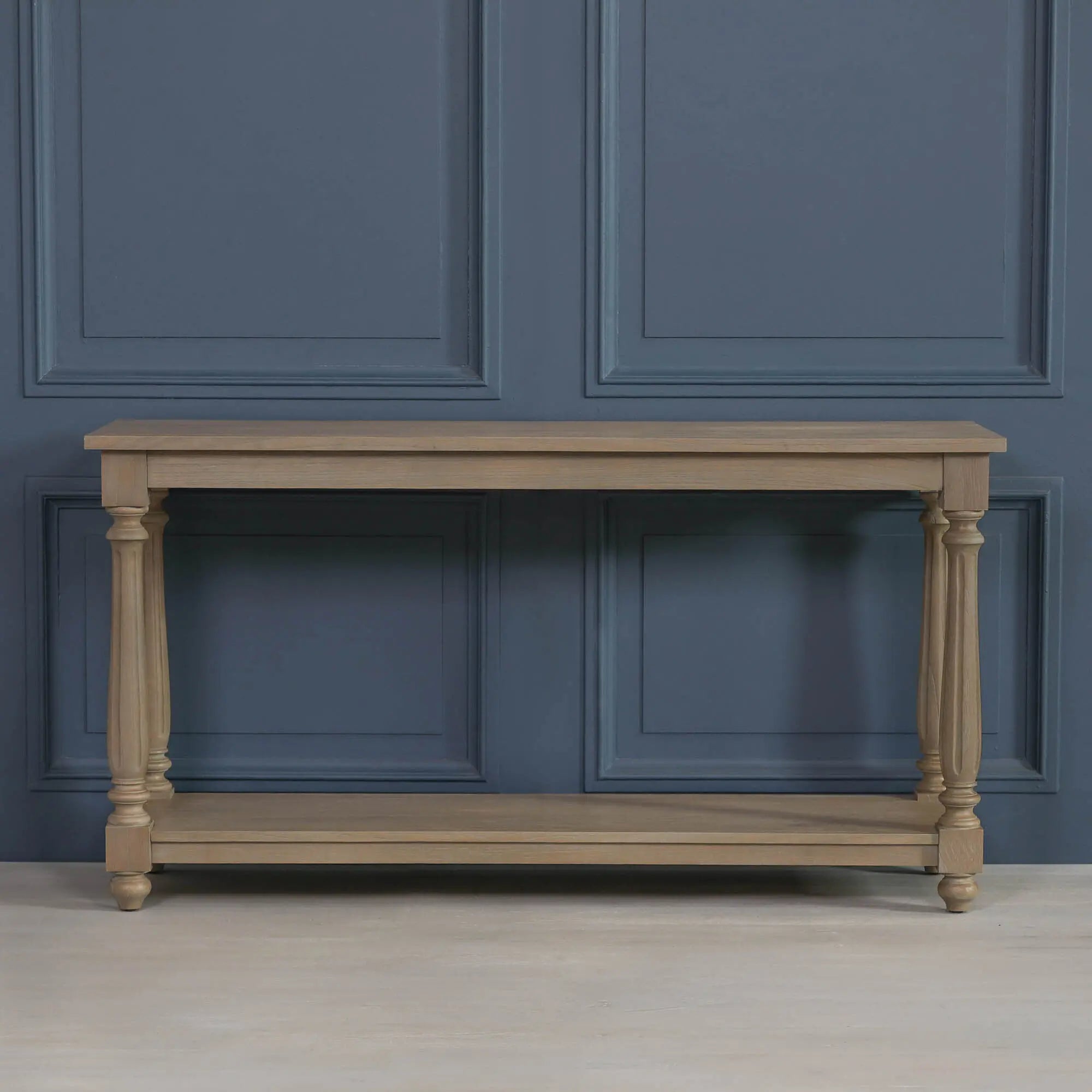 Rustic Wooden Farmhouse Console Table   Nicholas John Interiors