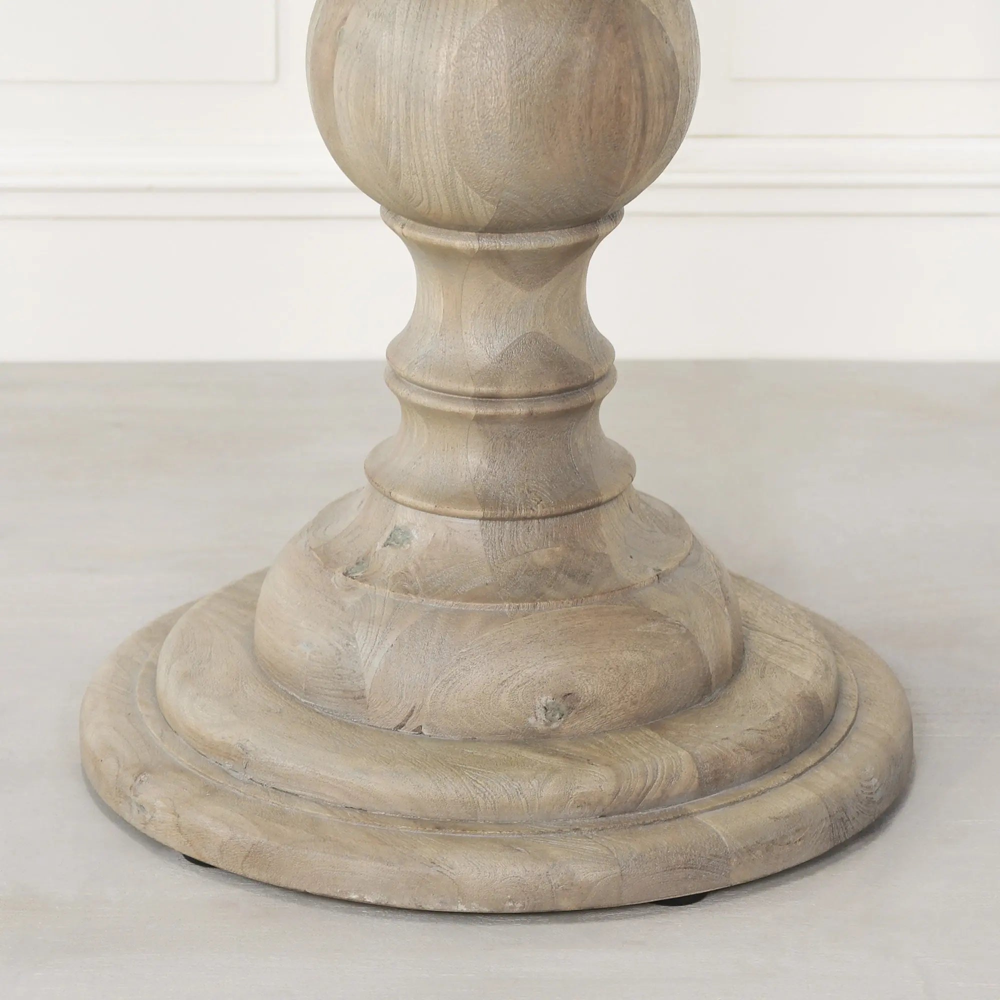 Rustic Wooden Round Dining Table 120cm   Nicholas John Interiors