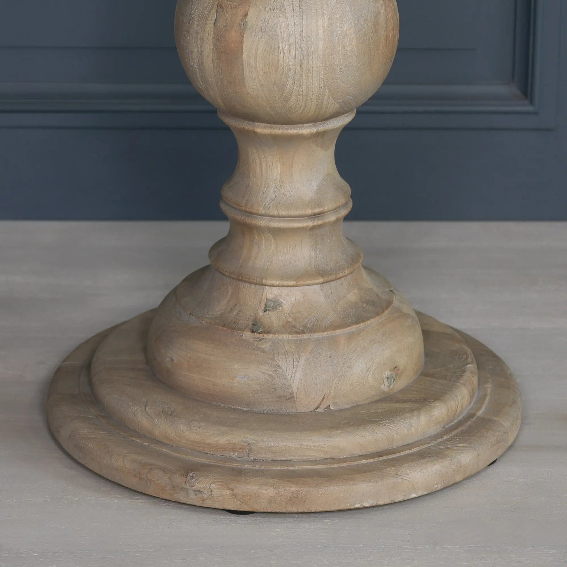 Rustic Wooden Round Dining Table 120cm   Nicholas John Interiors