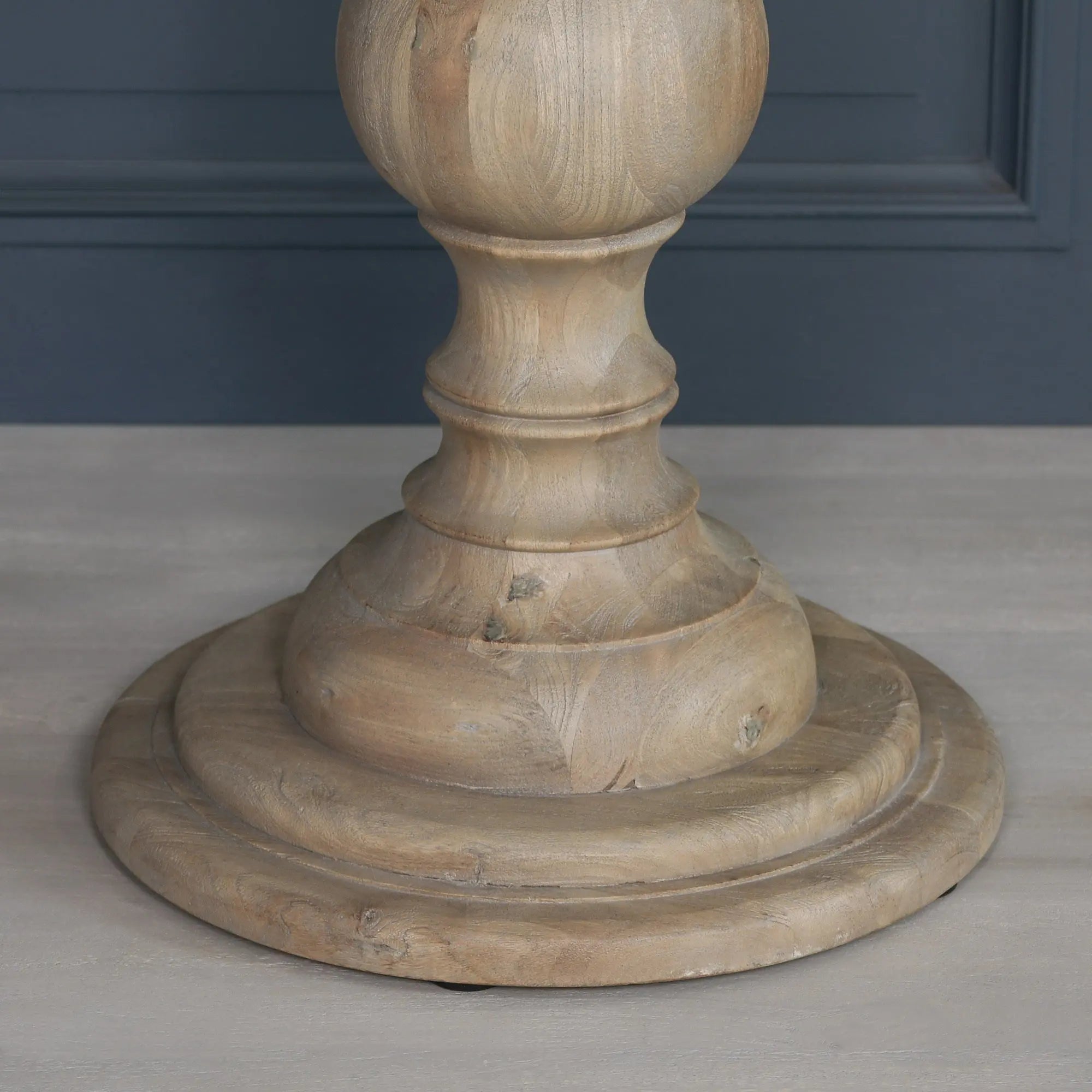 Rustic Wooden Round Dining Table 120cm   Nicholas John Interiors