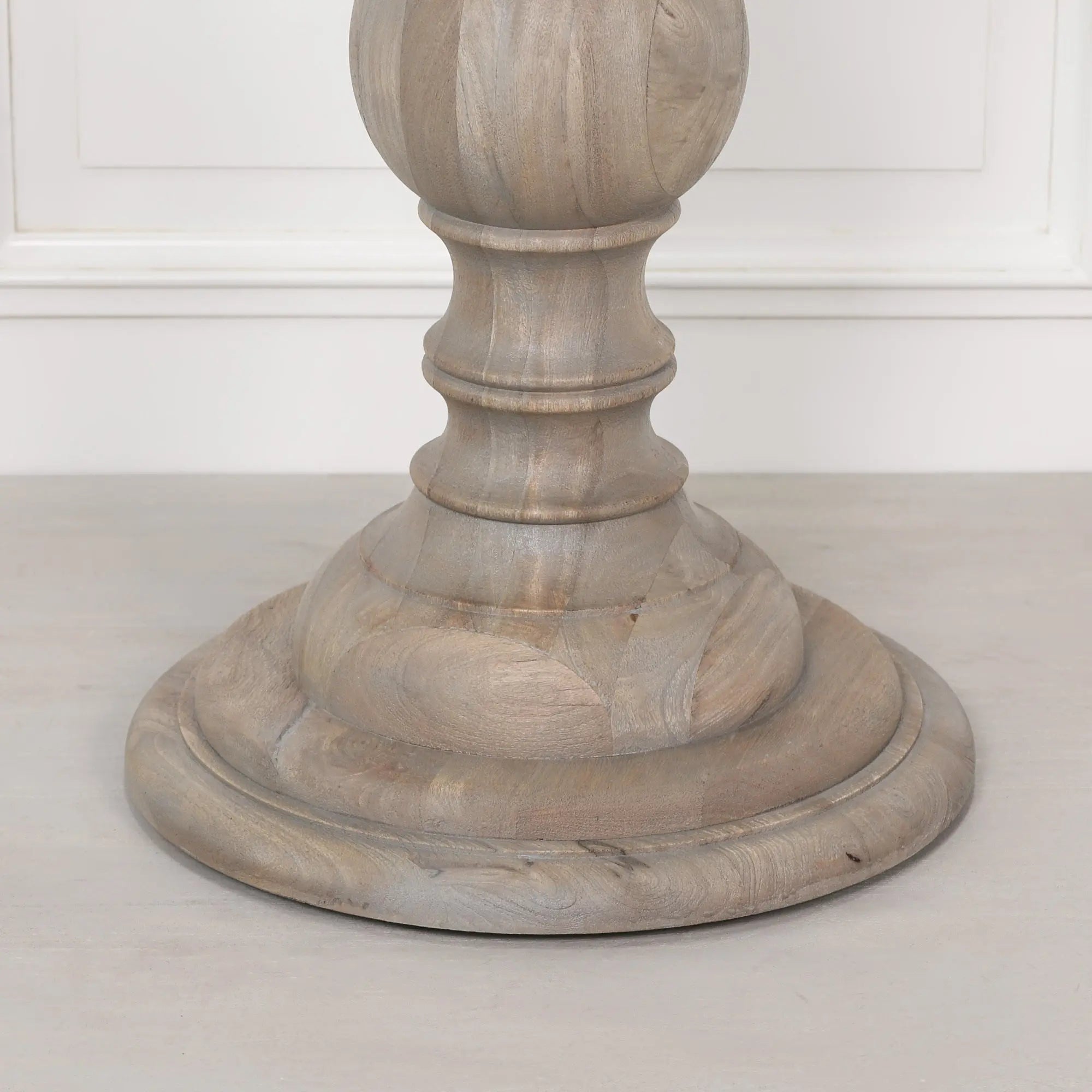 Rustic Wooden Round Dining Table 147cm – Handcrafted Solid Wood Table   Nicholas John Interiors