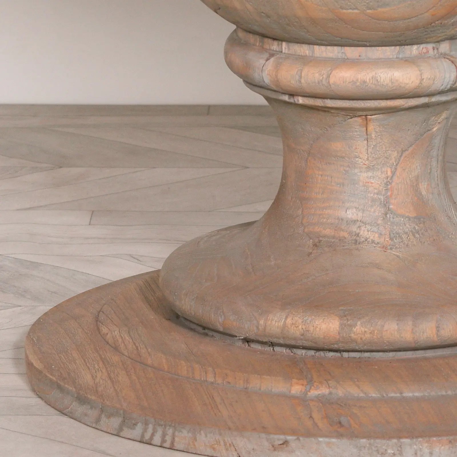 Rustic Wooden Round Dining Table 162cm   Nicholas John Interiors