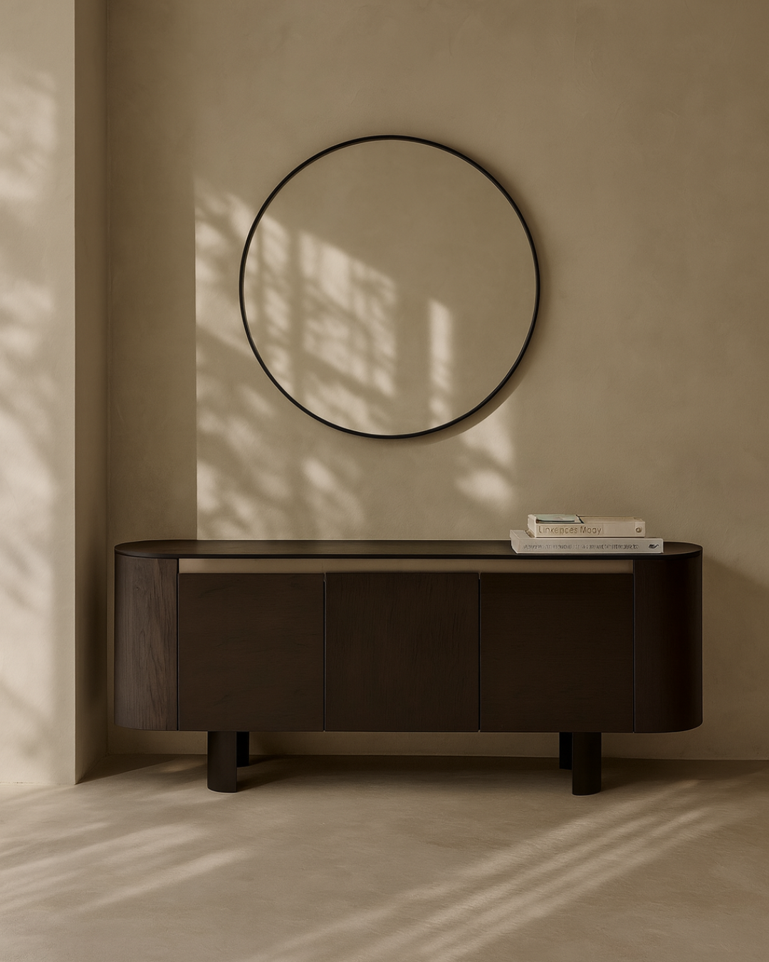 Tommy Franks Salvo Buffet in Smoke Oak   Nicholas John Interiors
