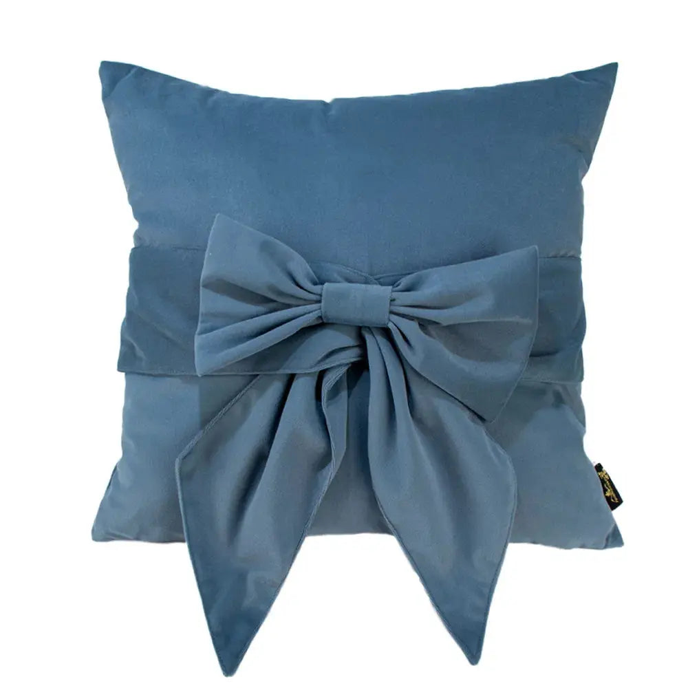Paul Moneypenny Tiedup Blue Cushion  Nicholas John Interiors