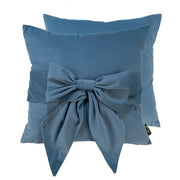 Paul Moneypenny Tiedup Blue Cushion  Nicholas John Interiors