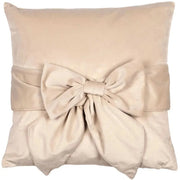 Paul Moneypenny Tiedup Cream Cushion  Nicholas John Interiors