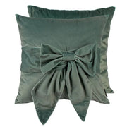 Paul Moneypenny Tiedup Sage Cushion  Nicholas John Interiors