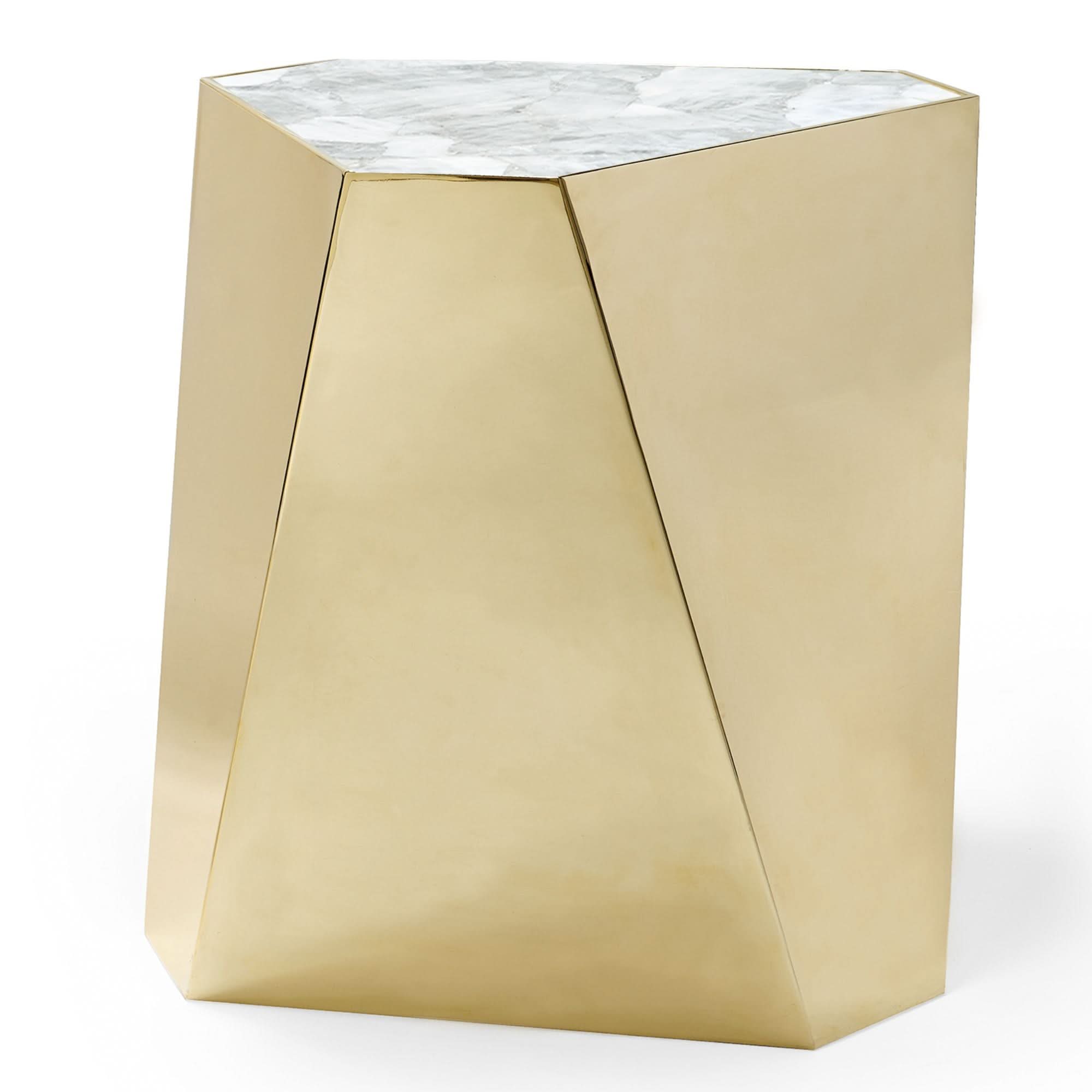 Caracole The Contempo Large Side Table Gold   Nicholas John Interiors