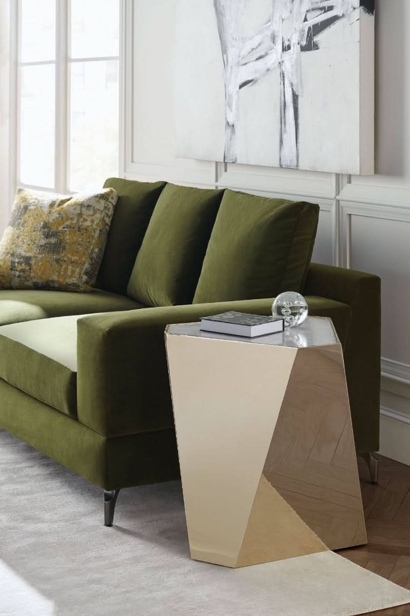 Caracole The Contempo Large Side Table Gold   Nicholas John Interiors