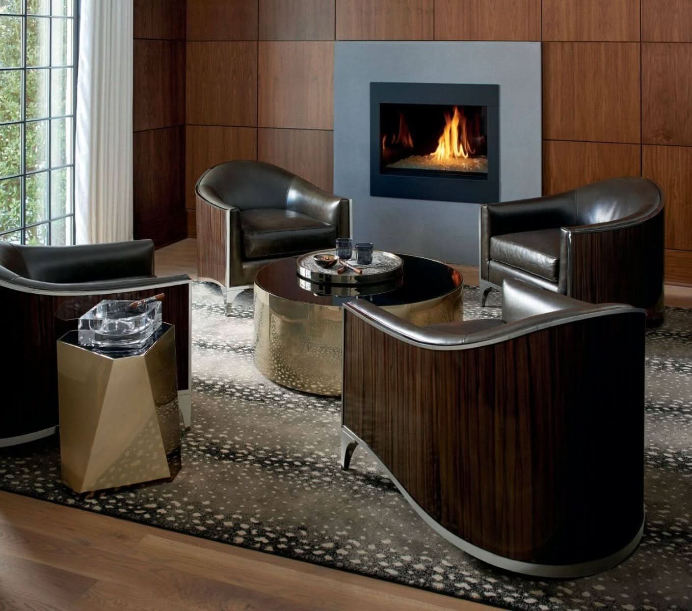 Caracole The Contempo Large Side Table Gold   Nicholas John Interiors
