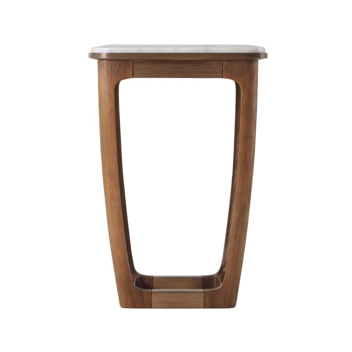 Theodore Alexander Table Converge Marble Accent in Caribbean Cask   Nicholas John Interiors