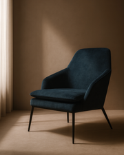 Tommy Franks Stretti Lounge Chair - Deep Ocean   Nicholas John Interiors