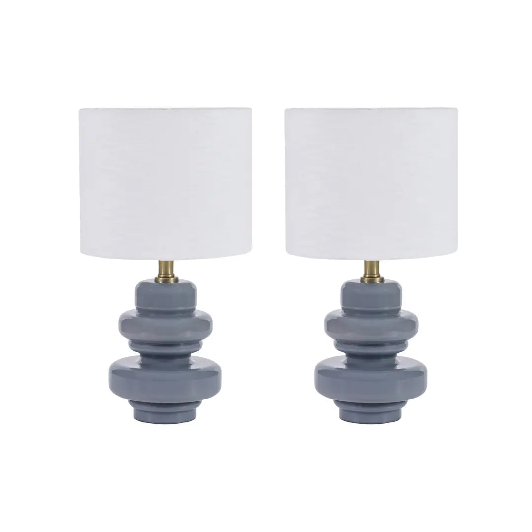 Mindy Brownes Safio Set of 2 Lamps in Grey