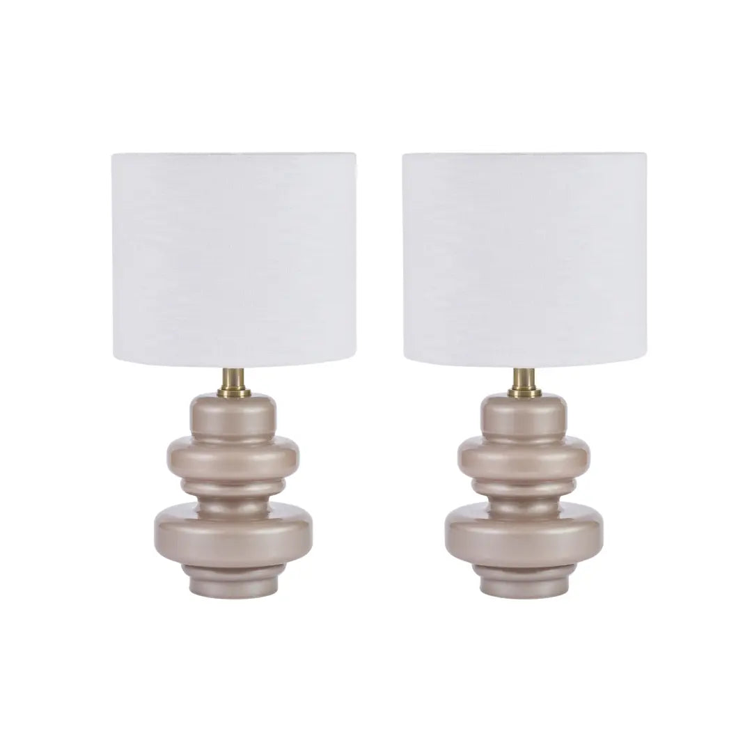 Mindy Brownes Safio Set of 2 Lamps in Mocha