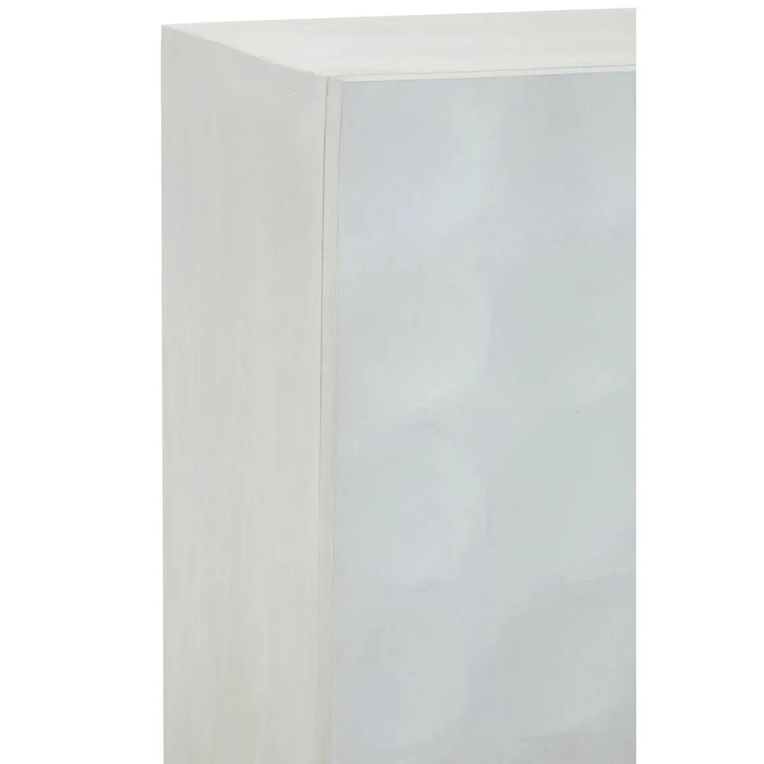 Sahuri Two Door Cream Cabinet with Brass Legs   Nicholas John Interiors