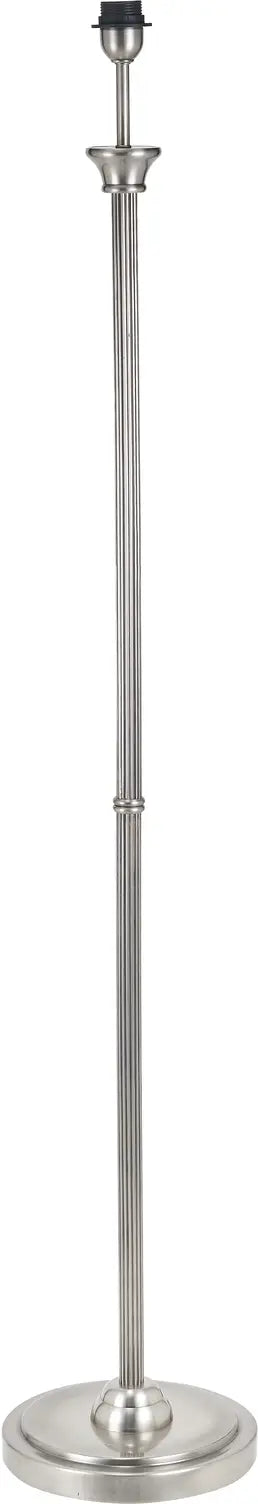 Salvatore Antique Silver Metal Floor Lamp Base   Nicholas John Interiors