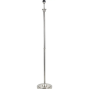Salvatore Antique Silver Metal Floor Lamp Base   Nicholas John Interiors