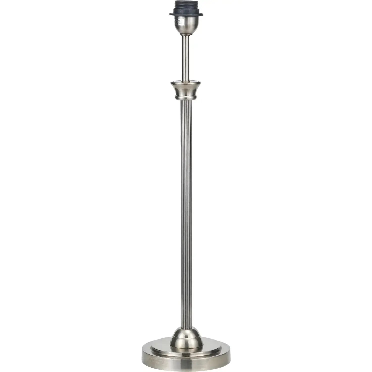 Salvatore Antique Silver Metal Table Lamp Base   Nicholas John Interiors