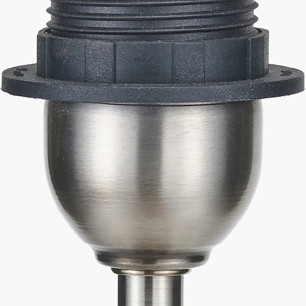 Salvatore Antique Silver Metal Table Lamp Base   Nicholas John Interiors