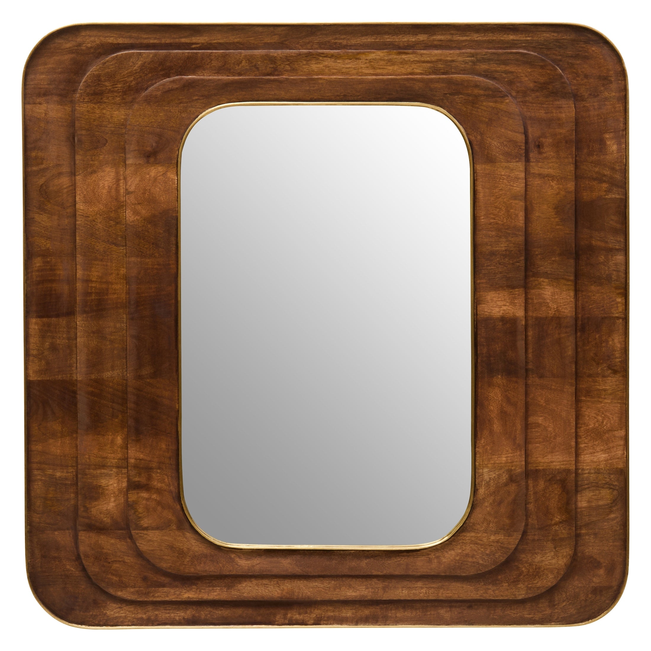 Sangra Mango Wood Carved Wall Mirror  Nicholas John Interiors