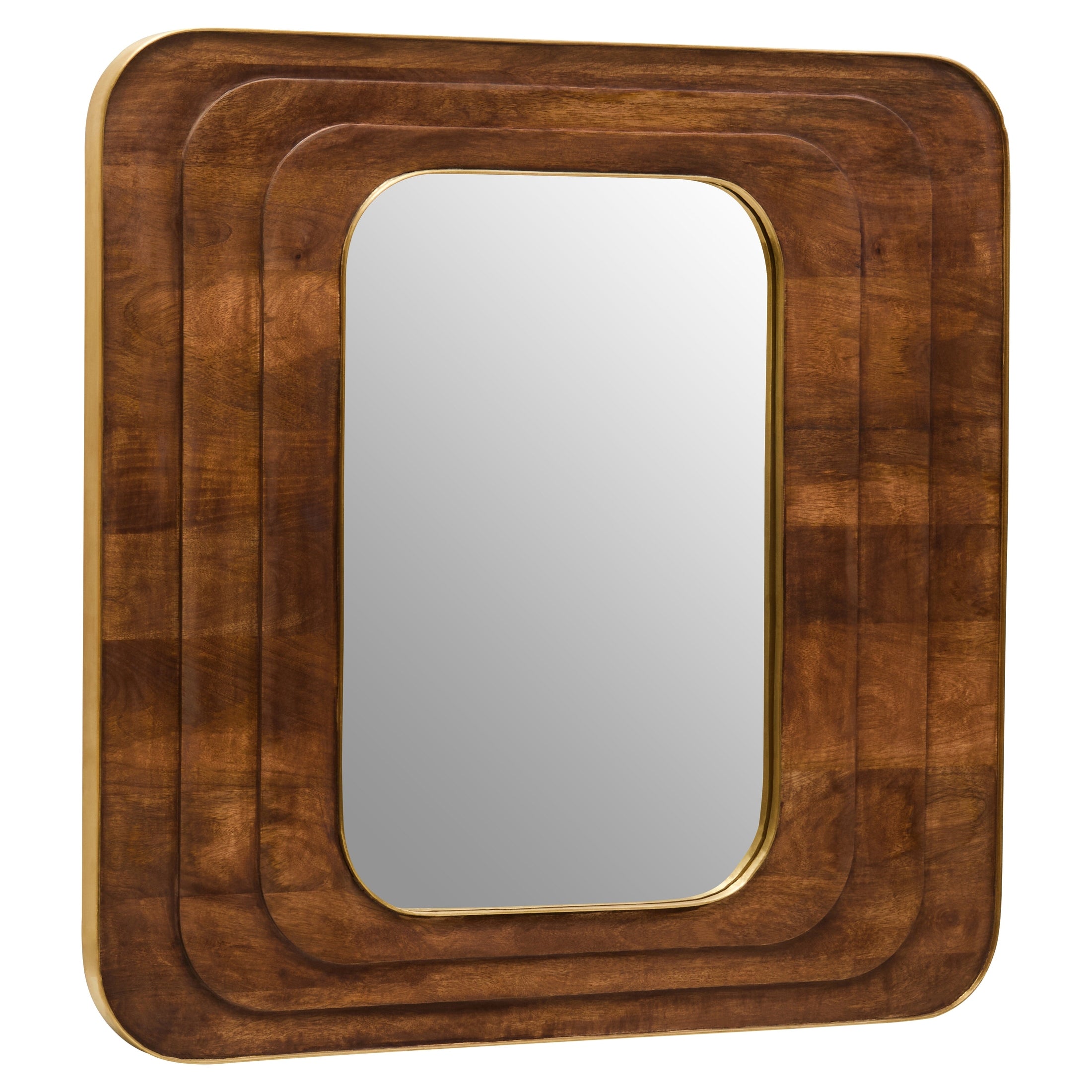 Sangra Mango Wood Carved Wall Mirror  Nicholas John Interiors