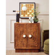 Sangra Two Door Mango Wood Carved Cabinet  Nicholas John Interiors