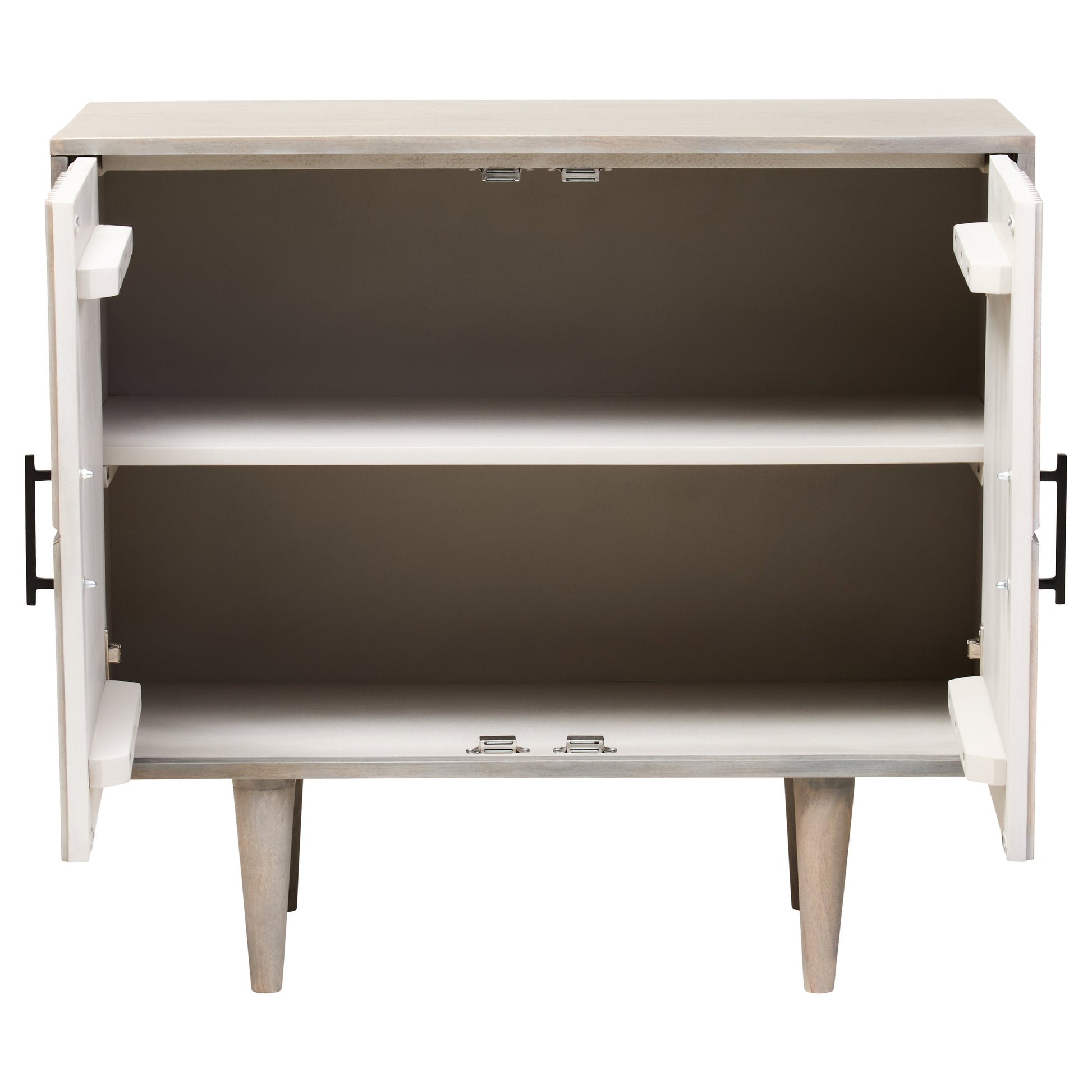 Santara Two Door Greywash Carved Mango Wood Sideboard  Nicholas John Interiors