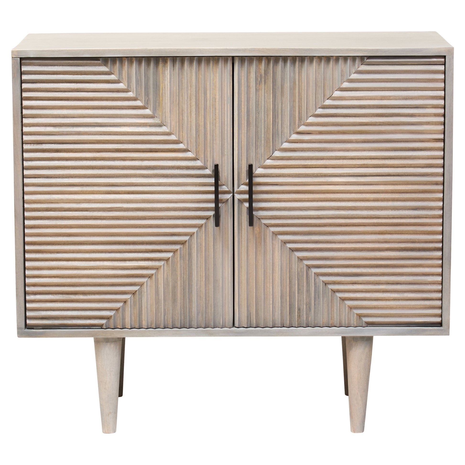 Santara Two Door Greywash Carved Mango Wood Sideboard  Nicholas John Interiors