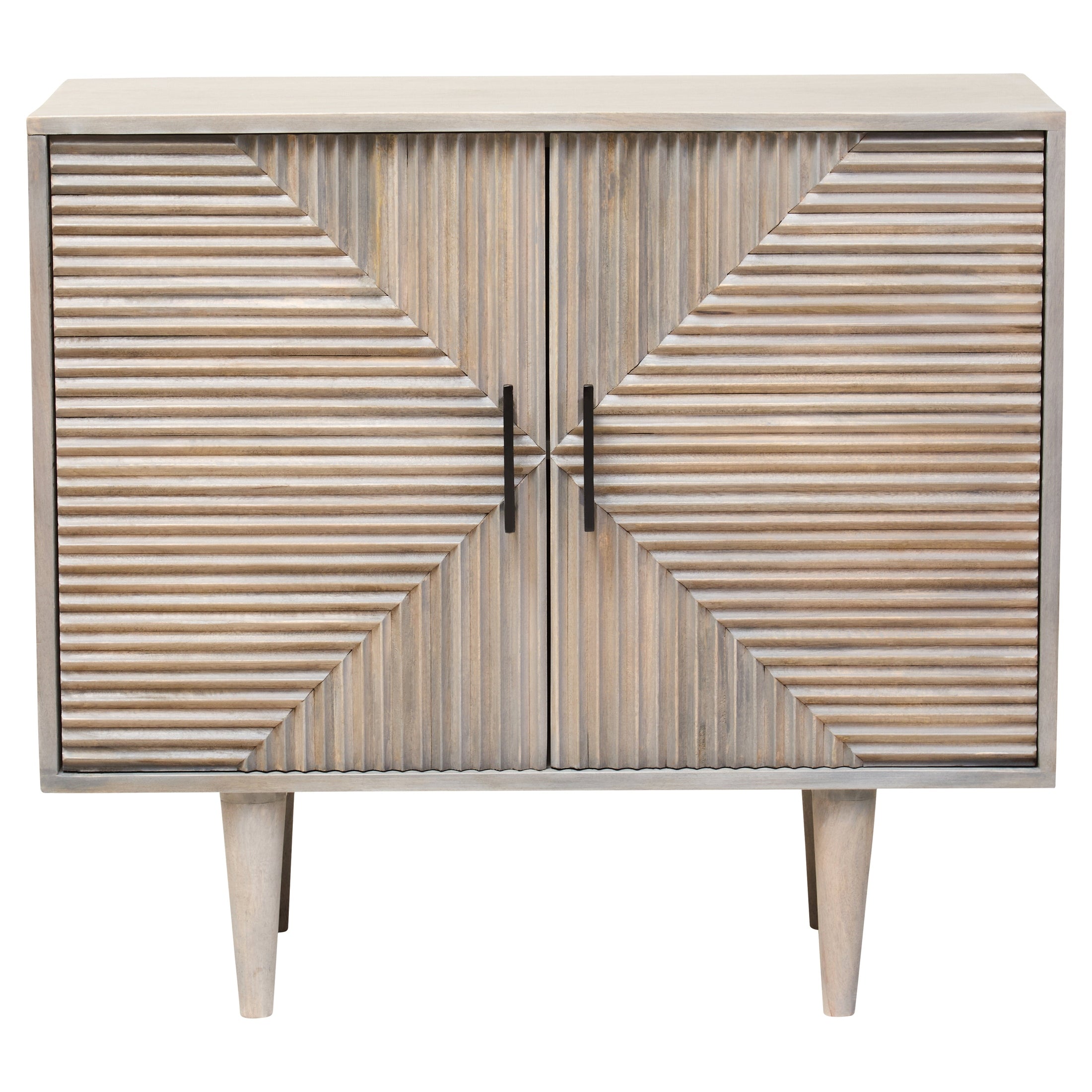Santara Two Door Greywash Carved Mango Wood Sideboard  Nicholas John Interiors