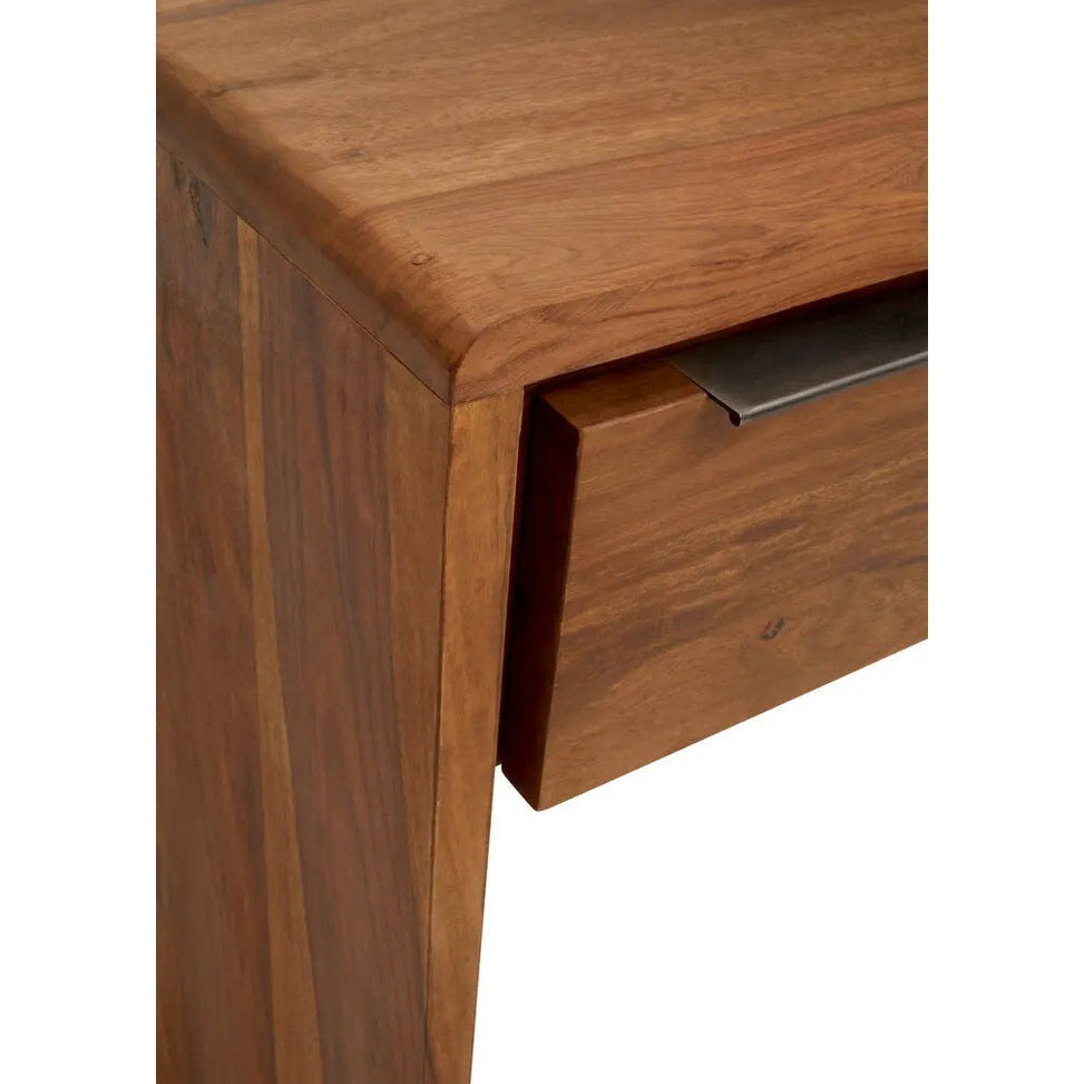 Sarahi Two Door Sheesham And Acacia Console Table   Nicholas John Interiors