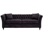 Sarina Three Seat Grey Velvet Sofa   Nicholas John Interiors