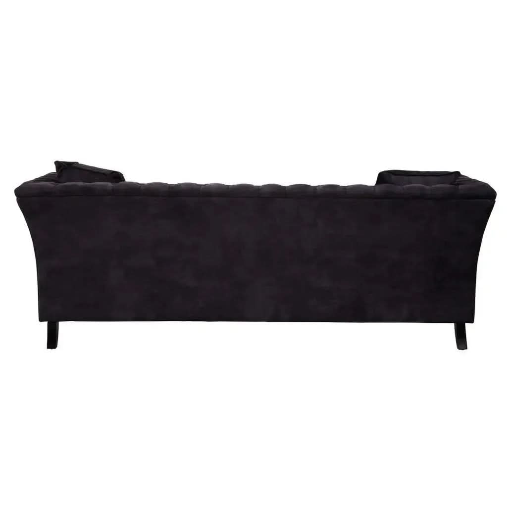Sarina Three Seat Grey Velvet Sofa   Nicholas John Interiors
