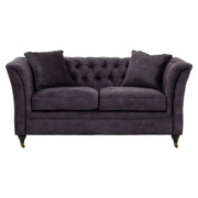 Sarina Two Seat Grey Velvet Sofa   Nicholas John Interiors